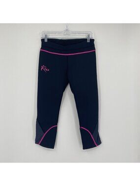 Kutting Weight Women's M Black Pink Neoprene Heat Generating Capri Sauna Pants
